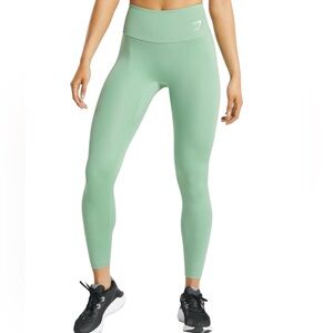 Gymshark Tights Women M - Light Green Training Full Length High Waist Leggings
W